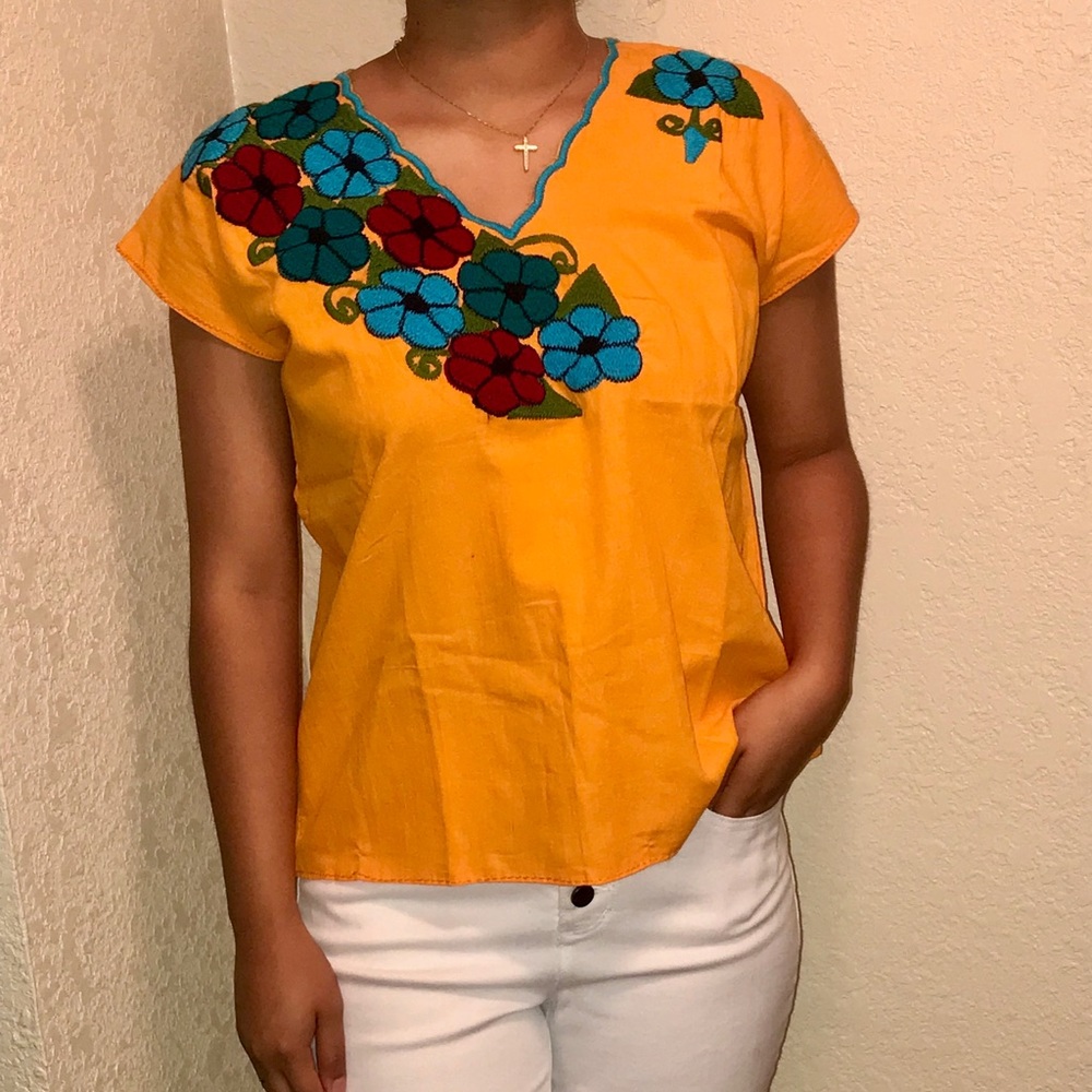 100% AUTHENTIC Embroidery Mexican Peasant Blouses